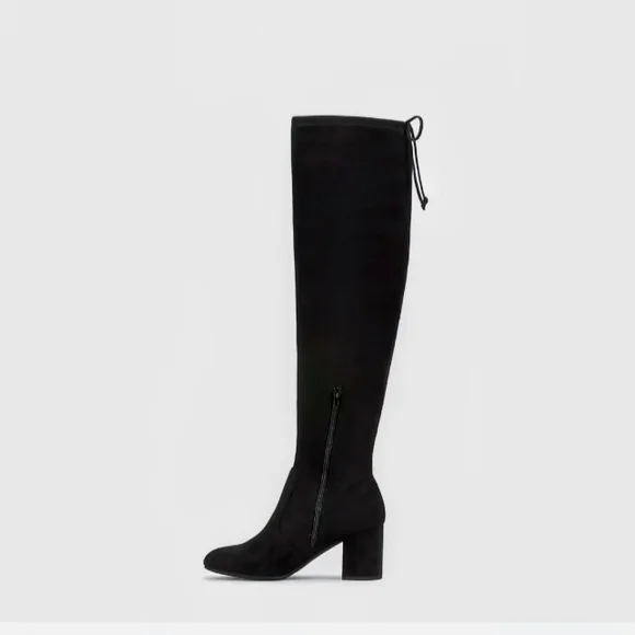 NWT IN ORIGINAL BOX Kelly & Katie Black Over the Knee Boots - Picture 1 of 5